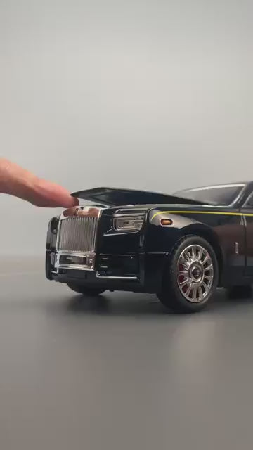 1/32 Rolls-Royce Phantom Model Car,Zinc Alloy Pull Back Toy car with Sound and Light for Kids Boy Girl Gift