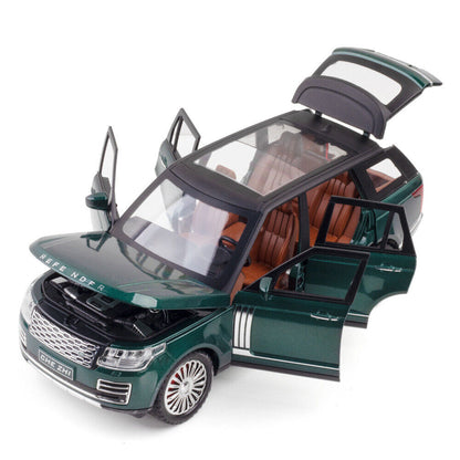 ARNIYAVALA 1:24 Land Rover Range Rover SUV Model Car Toy Collection Sound Light Kid Gift Alloy Metal Pull Back Toy car for Kids with Openable Doors & Light, Music Toy Vehicle for Kids