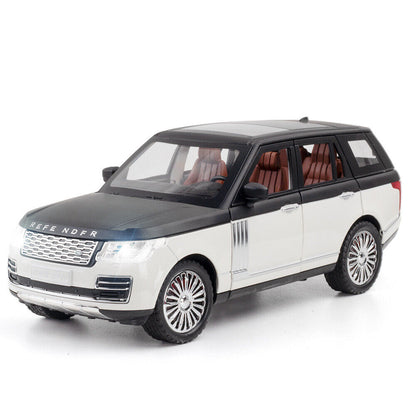 ARNIYAVALA 1:24 Land Rover Range Rover SUV Model Car Toy Collection Sound Light Kid Gift Alloy Metal Pull Back Toy car for Kids with Openable Doors & Light, Music Toy Vehicle for Kids