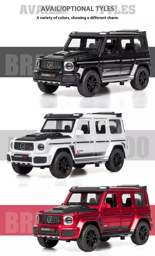 ARNIYAVALA 1:32 Brabus G700 SUV Off-road Model Car Diecast Toy Car for Kids 🚙 Pull Back Action, Realistic Design with Lights & Sound Effects 🎶💡