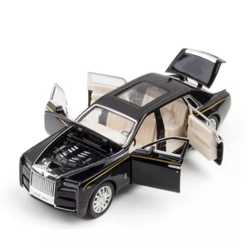 1/32 Rolls-Royce Phantom Model Car,Zinc Alloy Pull Back Toy car with Sound and Light for Kids Boy Girl Gift